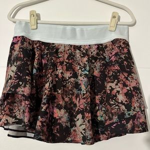 Lululemon Court Rival Skirt Tennis Skirt Floral Skort